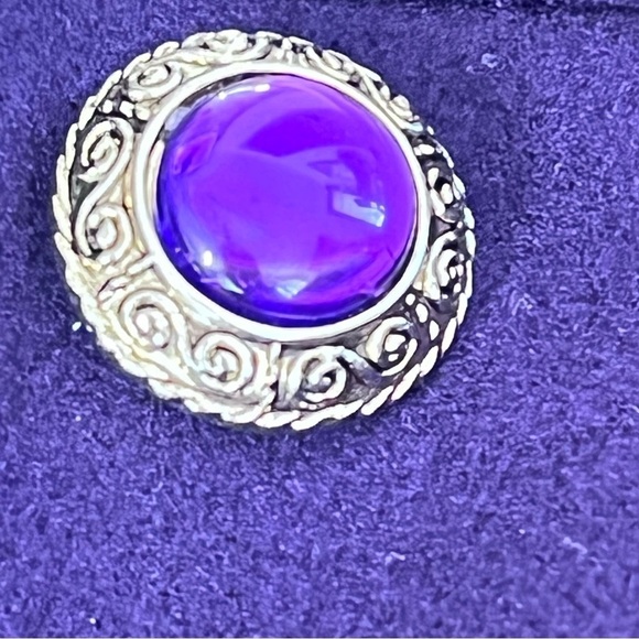 VINTAGE RUTLAND Purple Wool Cape Coat Women's Size 1X - Picture 8 of 16